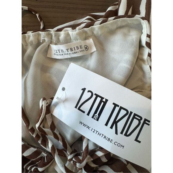 NWT 12th Tribe Animal Print Long Sleeve Mini Dress *Small Flaw* - Picture 7 of 9